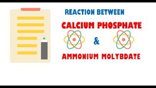 Calcium Phosphate and Ammonium Molybdate  Reaction [upl. by Coad212]