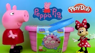 Peppa Pig Panier de Pique Nique Picnic Basket playset Pâte à modeler Minnie Mouse [upl. by Leizo]