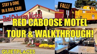 Red Caboose Motel Tour amp Walkthrough Fall Ronks PA Lancaster County [upl. by Narrad]