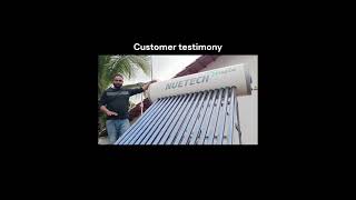 Mr Sudeep from the Malnad region reviews our New innovative Nuetech Digital Solar Water Heater [upl. by Buchbinder309]