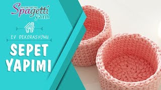 Penye İp ile Sepet Yapımı [upl. by Merdith906]