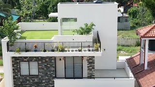 4 Bedroom Luxury House with Rooftop Garden at Daluwakotuwa Negombo  Quick Tour [upl. by Anaul355]