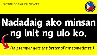 30 TAGALOG PHRASES AND SENTENCES FOR PRACTICE  Filipino to English Translation [upl. by Ztnahc]