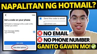 NAPALITAN NG HOTMAIL ANG EMAIL l HOW TO RECOVER LOCKED FACEBOOK WITHOUT EMAIL AND PHONE NUMBER [upl. by Fanning]