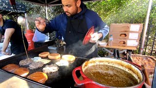 French Style Burgers with Blue Cheese and Bourguignon Sauce London Street Food [upl. by Xylia228]