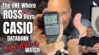 The ONE Where ROSS BUYS CASIO quotDATABANKquot Calculator Watch REVIEW Casio DBC321Acb [upl. by Hada]