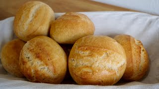 Brötchen backen 😋 ohne kneten  schnell amp einfach  Sonntagsbrötchen [upl. by Aliehc]