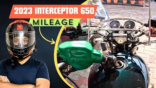 2023 BS6 Royal Enfield Interceptor 650 mileage Test  motovlog [upl. by Revert]