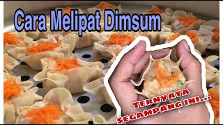 Cara Melipat  Membungkus Dimsum paling Gampang Semua orang bisa [upl. by Byrd]