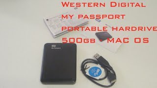 Western Digital My Passport Portable Hard Drive  500GB  MAC [upl. by Leamhsi]