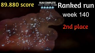 Slipways v 13  Ranked run week 140  89880 score finished 2nd [upl. by Atsahs]