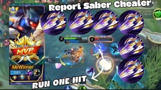 SABER 1st SKILL  1 KILL THEY THINK IM USING CHEAT [upl. by Gessner]