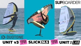 Duotone SLICK SLS vs UNIT V3 vs UNIT DLAB  2023 Wings  Comparative Review  SUPboarder [upl. by Scheck]