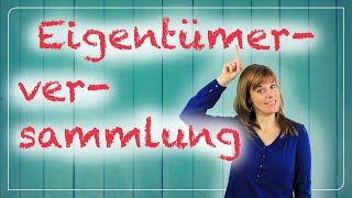 Wohnungseigentümerversammlung 📋 Eigentümerversammlung 📆 JederkannImmobilien [upl. by Chalmers2]