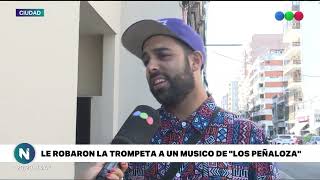 Le robaron la trompeta a un músico de quotLos Peñalozaquot  Telefe Rosario [upl. by Yggep]