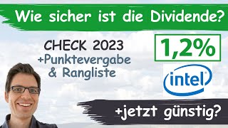 Intel Aktienanalyse 2023 Wie sicher ist die Dividende günstig bewertet [upl. by Bullivant]