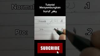 Tutorial penyambungan huruf يغفر kaligrafitutorial [upl. by Vladamir]