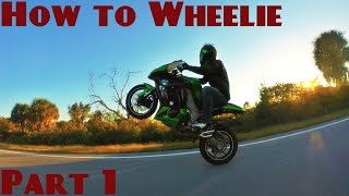 How to Wheelie a Motorcycle Part 1  Clutch up [upl. by Ainex855]