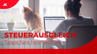 Steuerausgleich Tipps fürs Homeoffice  Arbeitnehmerveranlagung 2021 [upl. by Trisha371]