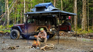 Roof Top Tent Overland Jeep Camping [upl. by Sainana320]