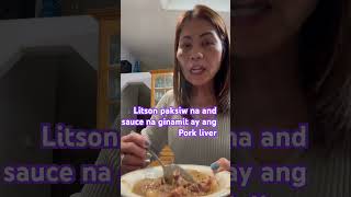 Litson Paksiw na homemade sauce na pork Liver asmr comment subscribe food [upl. by Seiter122]