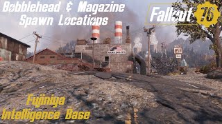 Fallout 76 Bobblehead amp Magazine Spawn Locations  Fujiniya Intelligence Base [upl. by Akcira721]