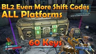 Borderlands 2 Even More Shift Codes for ALL Platforms 60 Golden Keys [upl. by Eyak]