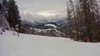 Kitzbühel  Kirchberg Streif Rennstrecke Piste 21 bis Ganslern [upl. by Maritsa]