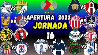 LIGA MX JORNADA 16 APERTURA 2023 [upl. by Nivel383]