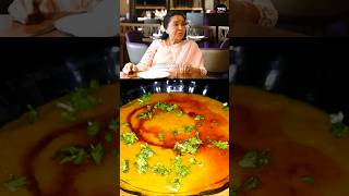 Legendary singer ASHA BHOSLE cooks best PESHAWARI DAAL TADKA recipe for her children 🌶☘️🍅 shorts [upl. by Savanna782]