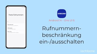 Rufnummernbeschränkung einschalten oder ausschalten  Samsung Android 14  One UI 6 [upl. by Novyart]