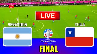 ARGENTINA vs CHILE  Copa America 2024 Final  Full Match All Goals  Live Football Match [upl. by Nedla410]