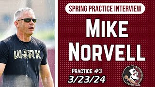 Mike Norvell Spring Practice Day Three Interview  FSU Football  Warchant TV FSU [upl. by Mich]