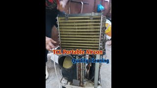 TCL Portable Aircon  Quality Cleaning [upl. by Llerdnek]