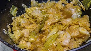 Southern Smothered Cabbage  Southern Fried Cabbage recipe  How to make Smothered Cabbage [upl. by Shirlee]