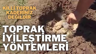 Toprağı YUMUŞATMAK için ETKİLİ Yöntemler I Killi toprak alçı jips uygulaması kompost [upl. by Garek]