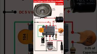 LM 386 Low Voltage Mono Excellent Amplifier  200 times gain LM386 audio amplifier 5V12V Input [upl. by Ynamrej]