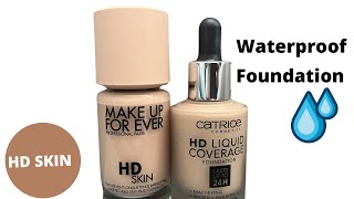 MAKE UP FOREVER HD SKIN vs CATRICE HD LIQUID FOUNDATIONChenssy [upl. by Ydennek]