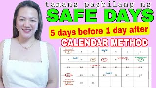 CALENDAR METHOD KAILAN SAFE O FERTILE  Nurse Aileen [upl. by Bernadina778]