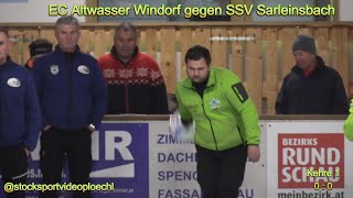 Eiststockeröffnungsturnier Peuerbach EC Altwasser Windorf gegen SSV Sarleinsbach [upl. by Deevan659]