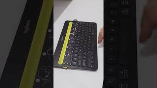 Logitech K480 MultiDevice Keyboard  Best Keyboard For iPad 9th Generation Unboxing ASMR [upl. by Hiasi]