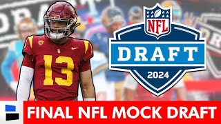 FINAL 2024 NFL Mock Draft 1st Round Projections  WITH A Trade In The Top 5 [upl. by Sirronal]