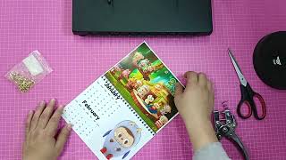 LABUBU WALL CALENDAR 2025 LANDSCAPE  TAGALOG TUTORIAL 2024 [upl. by Datha]