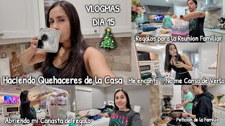 VLOGMAS 15🎄Soy la Unica con el Quehacer😫  Regalos para la reunión Familiar 🛍️Enamorada de mi 😁 [upl. by Leidgam]