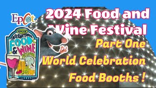 Part 1 EPCOT Food amp Wine Festival 2024  Complete Booth by Booth Menus and Pricing [upl. by Nibaj]