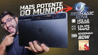 CHEGOU O TABLET GAMER mais potente do mundo Redmagic NOVA Com super bateria e processamento [upl. by Ehc]