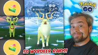 50 in person Shiny Wyrdeer Raids amp we got Pokémon GO [upl. by Rengia]