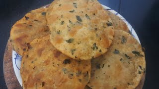 moringa leaf 🍃 masala puri recipe 😋🥰ranjanakirasoivlogs fuli fuli puri bnane ki bidhi viral video [upl. by Jegger730]