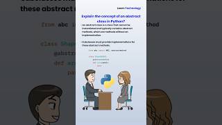 Abstract class in Python  Python interview question  pythontutorial python interview abstract [upl. by Melony102]