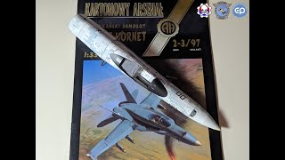 Halinski FA18C VMFA314 Black Knights  Cockpit 03 종이모형  Paper model  Kartonowy model [upl. by Maura]